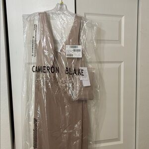 Cameron Blake Women's champagne/latte Maxi Dress with shawl